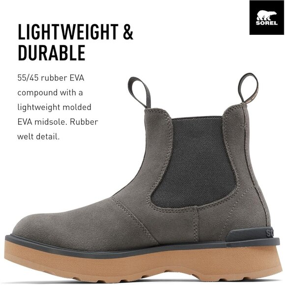 Sorel Hi-Line Chelsea Waterproof Boots GreyWomen's Sz 9.5 - Picture 15 of 16